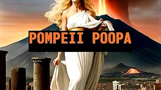 Amateur curvy ass lady dropping green load