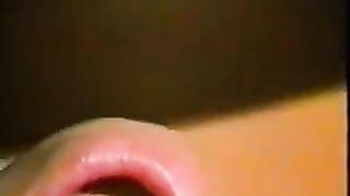 Big turd in mouth closeup