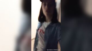 Amateur lady showing her ass and shit