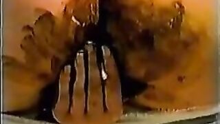 Rubbing that shit on her booty and panty