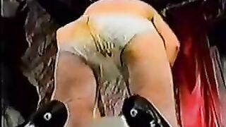 Rubbing that shit on her booty and panty