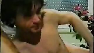 Retro blonde bitch enjoying scat fuck