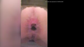 Pink smooth tasty asshole and shit