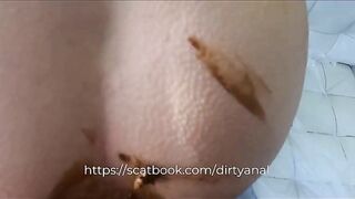 Asian bitch getting scat ass fuck