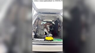 Kinky girl gets naked for shitting