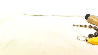 Busty wife Alisa teasing and poop show