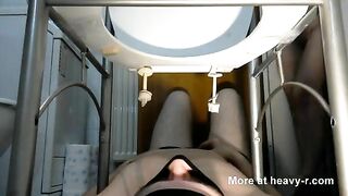 Big Shit In Mouth Under The Toilet Chair