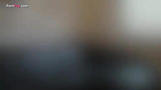 Blonde lovely ass woman on the couch pooping