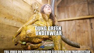 Cow Dung Green Underwear- Scat
