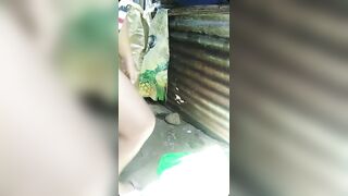 Cute Asian milf shits on the ground