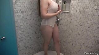 Big boobs mistress poops on her slave