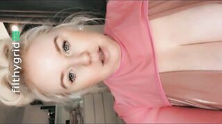 BBW Teen Kacey shits in toilet