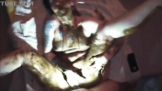 Rough scat & messy fuck