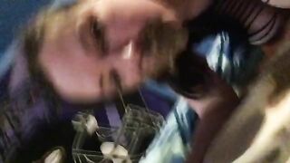 Bustyg irl eat shit while fucked from behind