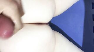 Cumming on that lovely shitting ass