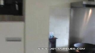 Woman eats her own shit from a plate