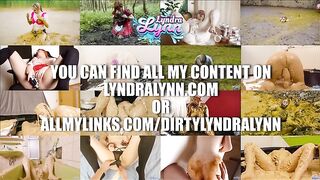 Fat woman rolls in her own shit