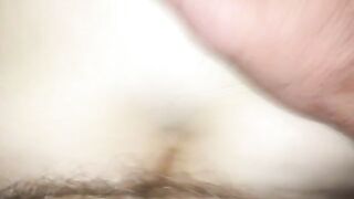 Girl pisses while squatting on the floor