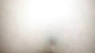 Girl pisses while squatting on the floor