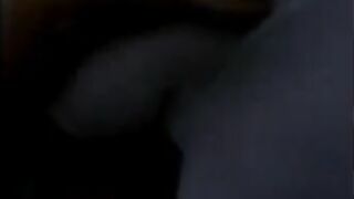 Guy squeezes shit out of girl's ass in the grass