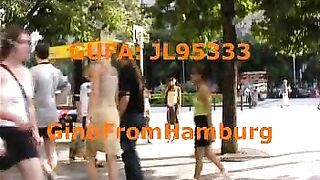 Petra shits and pisses in white jeans