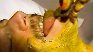 Man gets a load of shit forced into his mouth