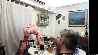 Girl squats and takes a huge shit on a plate