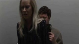Girl shits on guy while sitting on his lap on toilet