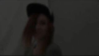 Girl plays with shit on the sheets