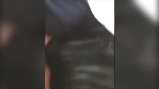 Girl squeezes asshole to give a tiny shit