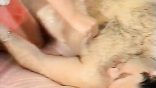 Man eats sloppy asshole
