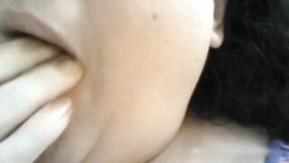 Girl uses her mouth to lick asshole and shit