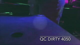 Woman sits in a pile of her own shit