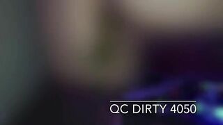 Woman sits in a pile of her own shit