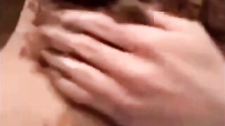 Woman takes a huge shit on her own body