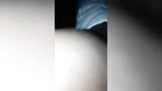 Bare asshole releases a shit