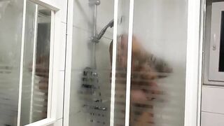 Blonde takes a big shit on her carpet