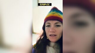 Girl on the toilet with a dildo in her ass