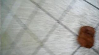 Woman takes a piss in her thong