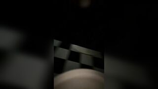 Slut drinks a huge mouth full of piss from a dildo