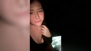 Slut drinks a huge mouth full of piss from a dildo