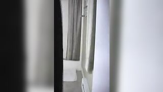 Bitch takes a huge shit in the toilet while wearing high heels