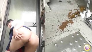 Asian girls put shit in drinks and make each other drink it