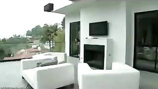 Girl leans over to show her asshole clearly
