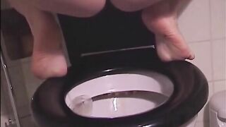 She shits diarrhea and pisses on her period