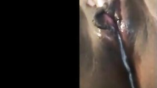 Black milf has intense squirting orgasm