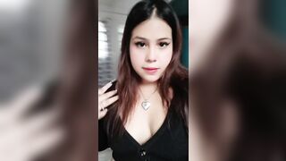 Woman squats and takes a massive shit in a bathtub