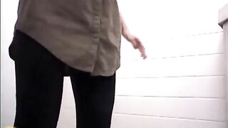 A girl has a butt full of shit and it leaks out