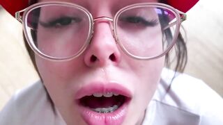 Girl eats shit off her finger like a lollipop