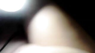 She sticks a large enema tube into her ass